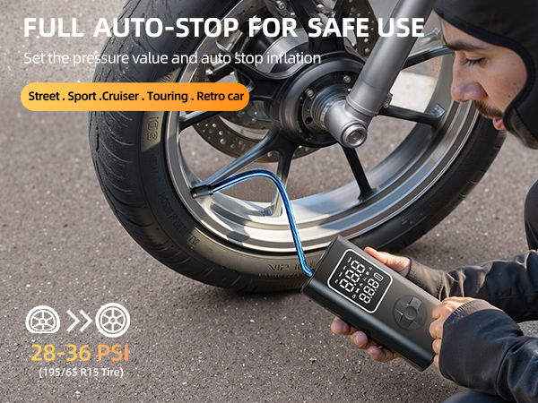 air pump for motorcycle tires
