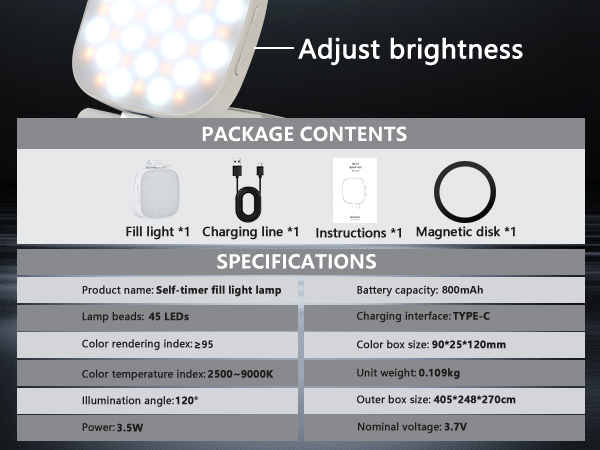 Kalofaye Magnetic Selfie Light