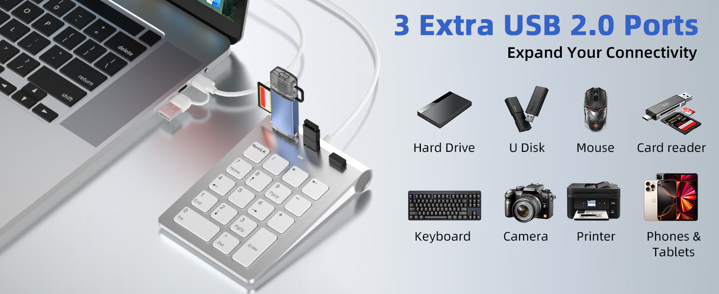 3 Extra USB 2.0 Port