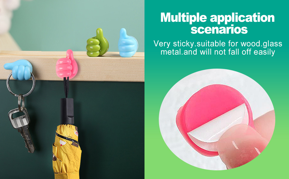 Creative Silicone Thumbs Up Wall Hooks