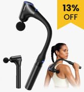 RENPHO Massage Gun with Extension Handle, 4-in-1 Back Massager Detachable, 10MM Massager Gun for ...