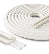 V Foam Weather Stripping Door Seal, Self-Adhesive Door Frame Draft Stopper &amp; Gap Filler, Weatherp...