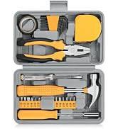 24 Piece Small Tool Kit for Men and Women, Mini Hand Tool Set with Storage Box for Home, DIY, Off...