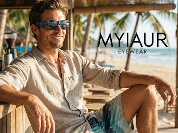 Myiaur Over Glasses Sunglasses for Men Women, Polarized Fit Over Sunglasses UVProtection, Anti Glare