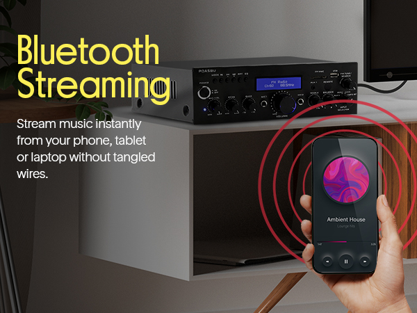 home theater audio stereo system components amplifier bluetooth receiver amp with amplificador