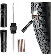 YGDMD New Tire Repair Kits with 5 Tire Plugs,Dual-Ended Tubeless Bike Tires Repair Kit with Reame...