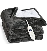 Heated Blanket, Machine Washable Extremely Soft and Comfortable Electric Blanket Throw Fast Heati...