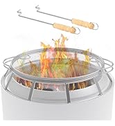 Spark Protector Mesh Screen for Solo Stove Yukon 27 Inch, Stainless Steel Fire Pit Spark Screen M...
