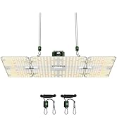 VIVOSUN LumaLight 200W LED Grow Light, Full Spectrum Plant Light, Smart Dimmable &amp; High PPFD for ...