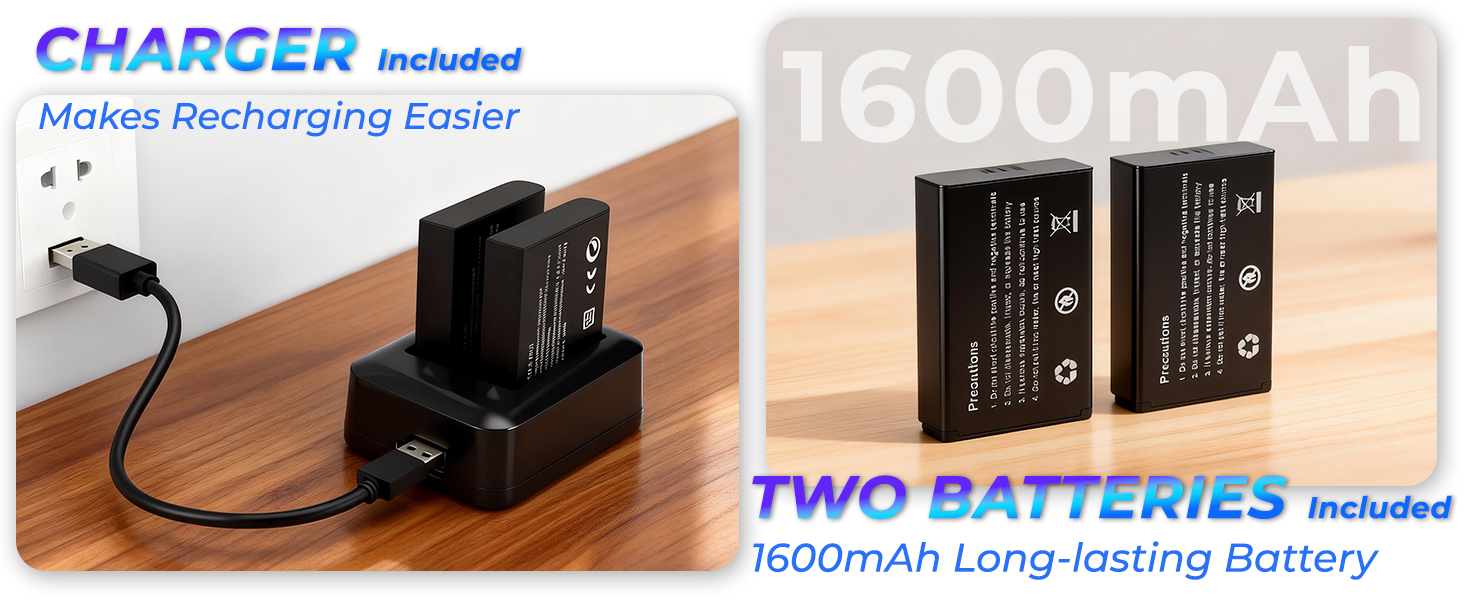 5k digital cvideo camera camcorder with battert and charger