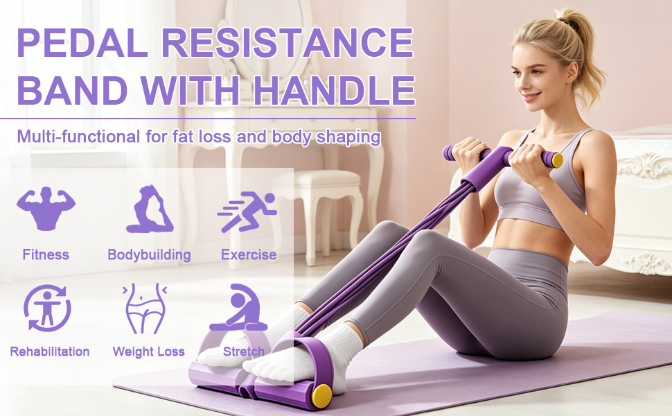 PEDAL RESISTANCEBAND WITH HANDLE
