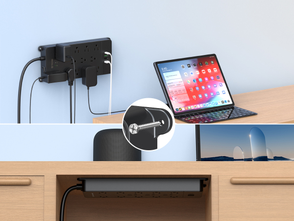 wall mountable power strip