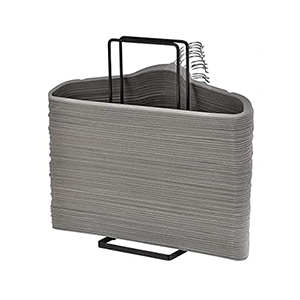 Portable Wood Hanger Storage Rack, Large Wire and Velvet Hanger Holder, Hanger Organizer Stacker