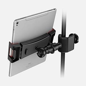 iPad mic stand mount, tablet mic stand mount, iPad music stand adaptor