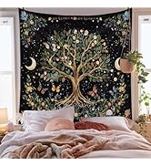 Jhdstore Tree of Life Tapestry Wall Hanging - Spiritual Boho Decor 60x80 Inch Large Sacred Wall T...