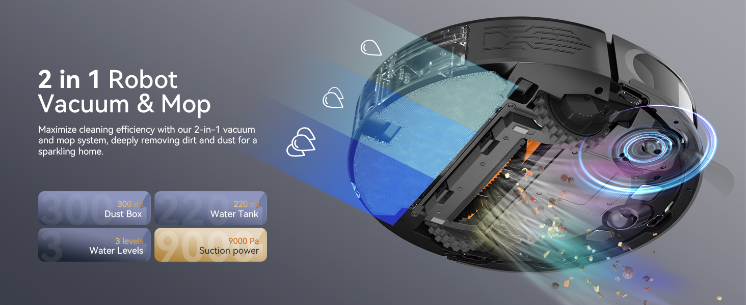 2 in 1 Vacuum &amp;amp; Mop