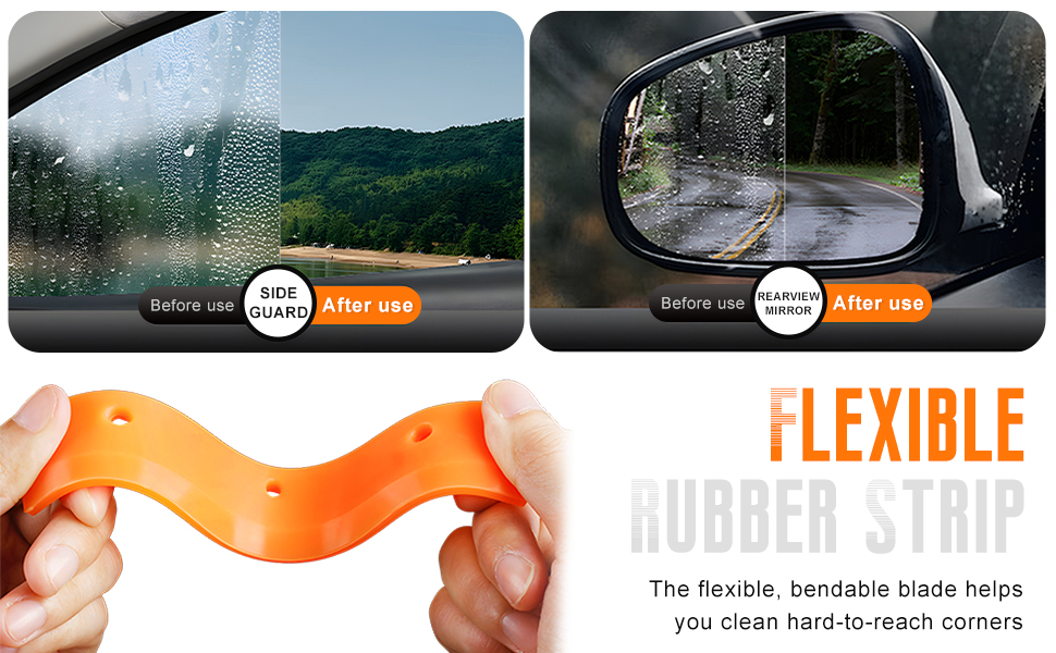 The mini squeegee is small in size and light in weight, making it easy to carry and store.