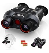 ArzzuNiu 3D VR Night Vision Goggles Head Mounted 4K Video 6X Digital Zoom with Two 32GB TF Cards ...