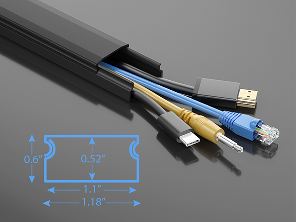 black large cord hider