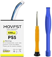 MOVFST for PS5 Controller Replacement Battery,4200mAh High Capacity LIP1708 Battery Compatible fo...