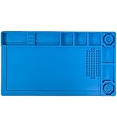 Kaisi KS-503 Soldering Mat,15 x 8.26 Inch Heat Resistant,Silicone Work Mat,Magnetic Solder Mats f...
