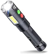 MCCC Self Defense Rechargeable Flashlight with 128dB Personal Alarms for Emergency or Safety,600 ...