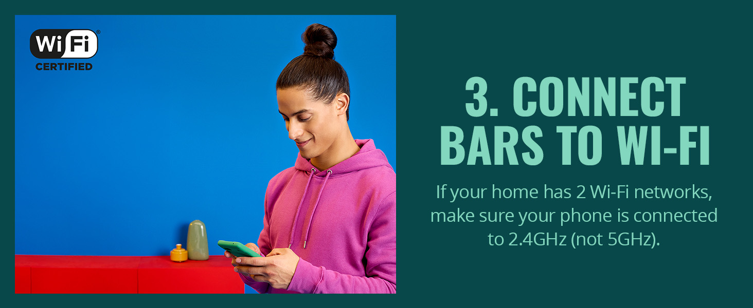 Connect bars to Wi-Fi