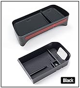 TOPINSTALL Center Console Black Tray and Dash Tray Compatible with RAV4 2023 2019-2022