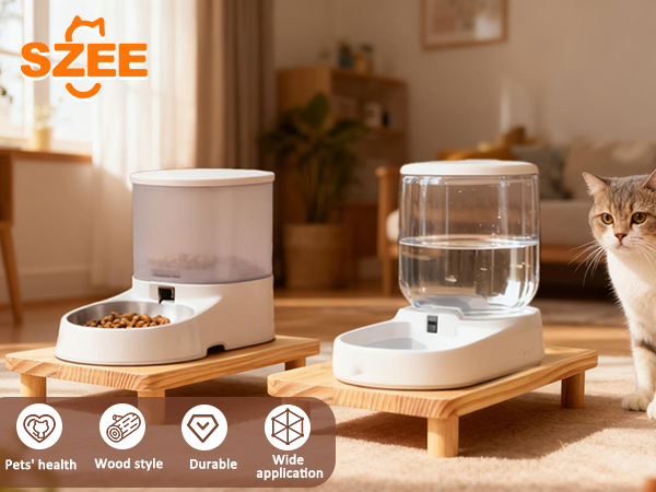 elevated cat feeding station