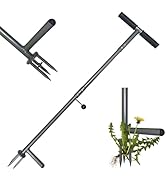 NOUSEG 39"/42" Stand Up Weeder Hand Tool - Weed Puller Tool - Long Handle 3 Claws Manual Weeding ...