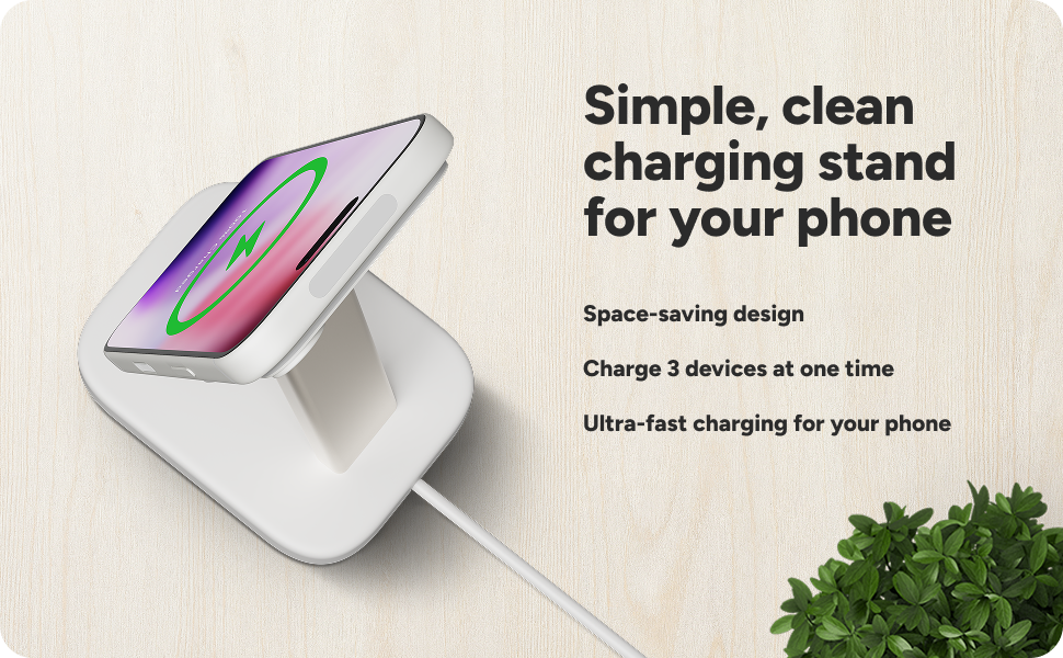 Charging stand for iPhone or magnetic charging