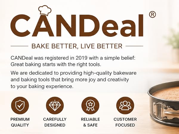 CANDeal is dedicated to providing high-quality bakeware and baking tools