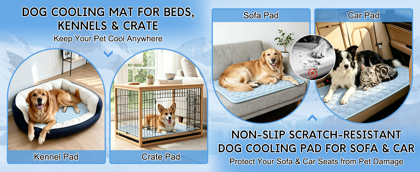 dog cooling pad dog cooling bed summer pet mat reusable dog cooling mat indoor outdoor