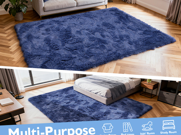 blue rug