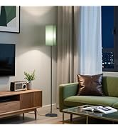 GOEBLESON Floor Lamp, Pole Lamp with Foot Switch, Modern Standing Lamp Shade, Minimalist Freestan...