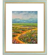 Golden State Art,16x20 Ornate Picture Frame with White Mat for 11x14 Photo or Display 16 x 20 Pri...