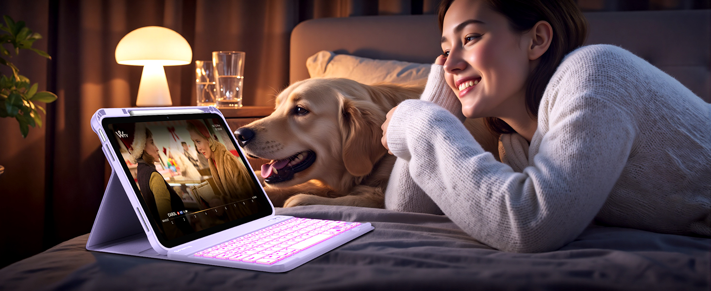 iPad A16 Case with Keyboard