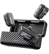 BOYA BOYAMIC 2 Wireless Microphones for iPhone 15-16/Android/PC/Camera,AI Noise Cancellation,32-b...