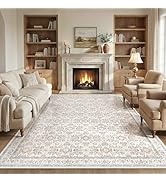 WITSHOCK 9x12 Area Rugs for Living Room: Washable Rugs Vintage Large Carpet for Bedroom Office Di...