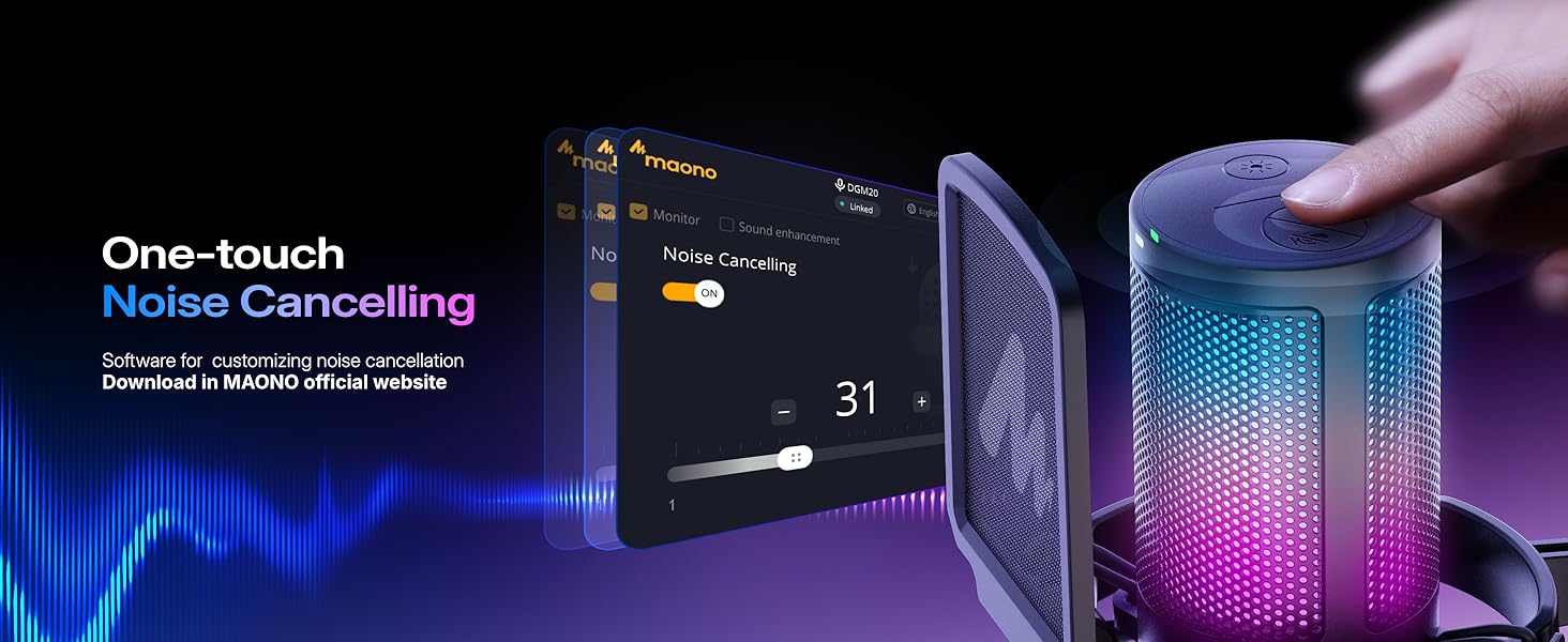 usb gaming microphone maono dgm20s