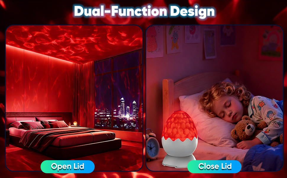 2 in 1 Galaxy Night Light Projector