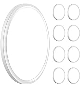 WKONCLDY 3200lm LED Flush Mount Ceiling Light, Super Slim 12 inch LED Ceiling Light, 5000K LED Ce...