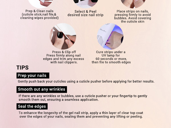 semi cured gel nail strips toe toenails pedi pedicure foot feet polish stickers wraps holiday uv