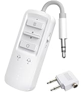 YOCOWOCO Airplane Bluetooth 5.2 Transmitter Receiver for 2 AirPods or Headphones, Wireless Audio ...