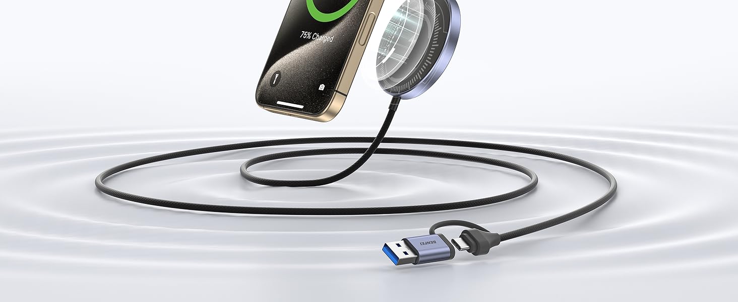 BENFEI Magnetic Wireless Charger 15w Compatible with MagSafe Charger