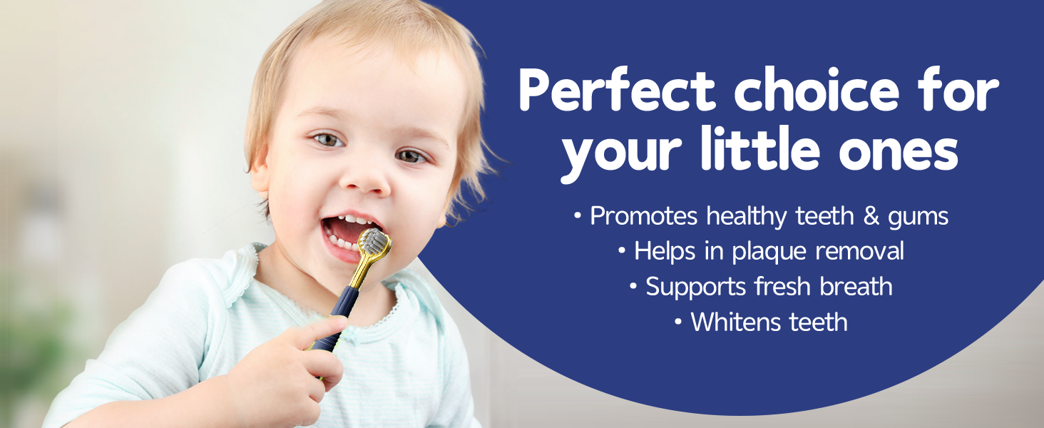 baby 3 sided toothbrush