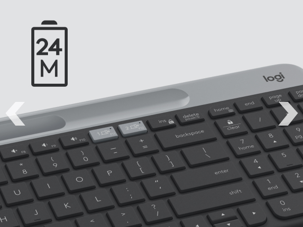 angle zoom on k585 slim wireless tenkeyless graphite keyboard