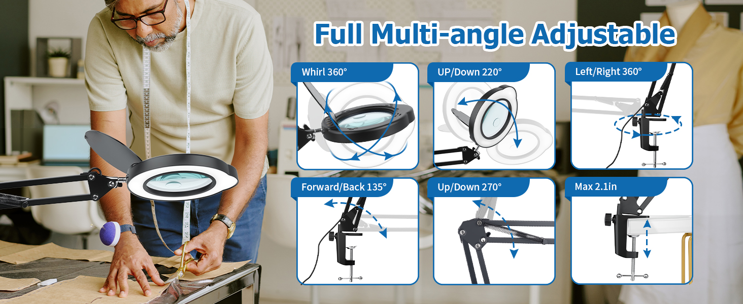 magnifying glass with stand