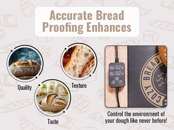 quality, bread, best proofing mat, best warming mat, warming mat for dough