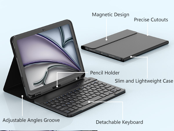 keyboard case for ipad air 11inch /air 5th/4th generation